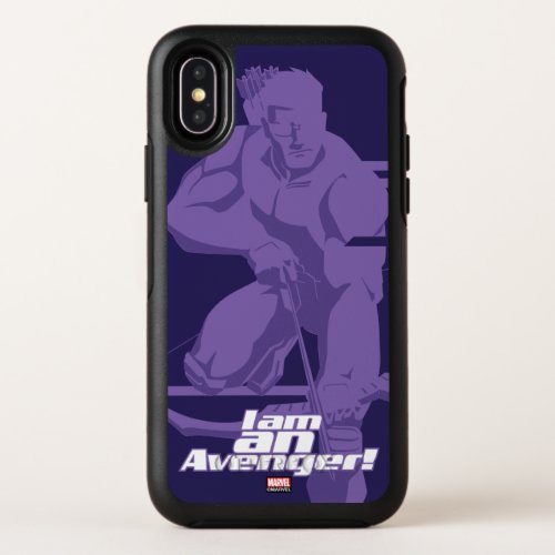 Avengers Classics  Hawkeye I Am Graphic OtterBox Symmetry iPhone X Case