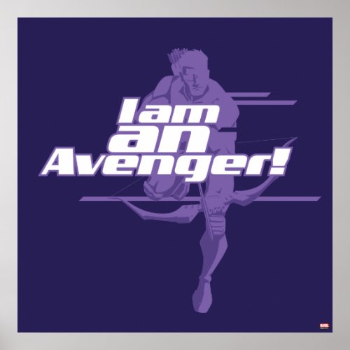 Avengers Classics  Hawkeye I Am Graphic Poster