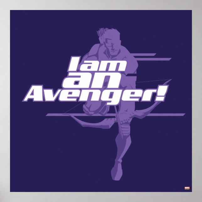 Avengers Classics | Hawkeye "I Am" Graphic Poster (Front)