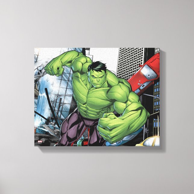 Avengers Classics | Hulk Charge Canvas Print (Front)
