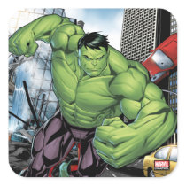 Avengers Classics | Hulk Charge Square Sticker