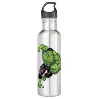 Avengers Classics | Hulk Charge Stainless Steel Water Bottle | Zazzle