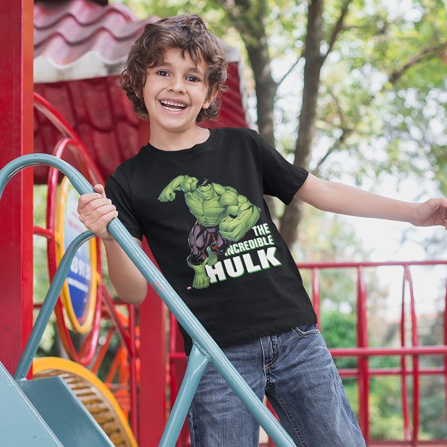 Avengers Classics | Hulk Charge T-Shirt (Kid wearing shirt)