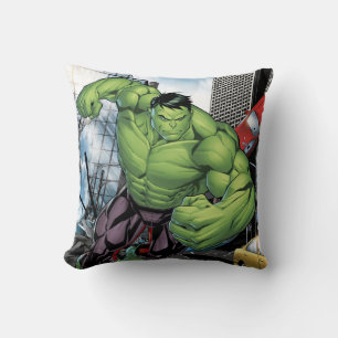 Avengers Classics   Hulk Charge Throw Pillow