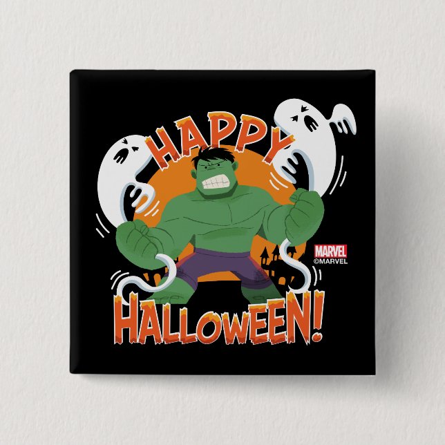 Avengers Classics | Hulk "Happy Halloween" Button (Front)