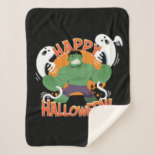 Avengers Classics Hulk "Happy Halloween" Sherpa Blanket
