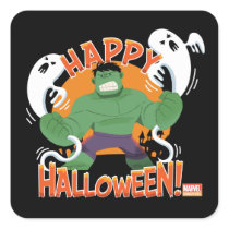 Avengers Classics | Hulk "Happy Halloween" Square Sticker