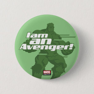 Avengers Classics   Hulk "I Am" Graphic Button