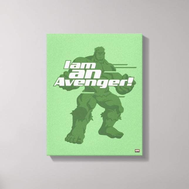 Avengers Classics | Hulk "I Am" Graphic Canvas Print (Front)