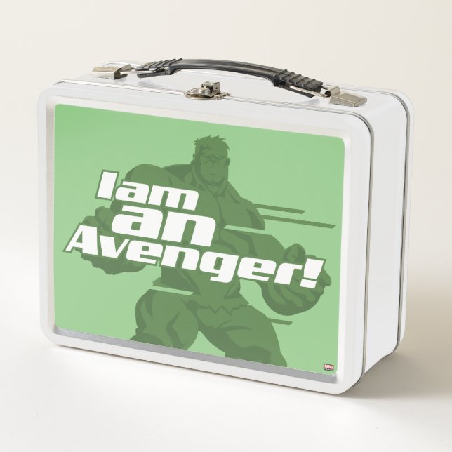 Avengers Classics | Hulk "I Am" Graphic Metal Lunch Box (Front)