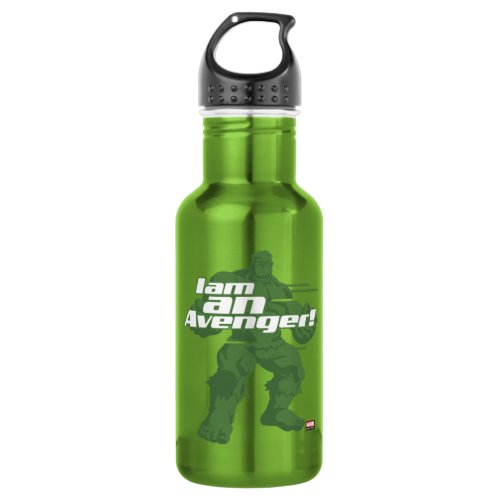 Avengers Classics  Hulk I Am Graphic Stainless Steel Water Bottle