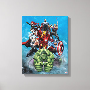 Avengers Classics   Hulk Leading Avengers Canvas Print