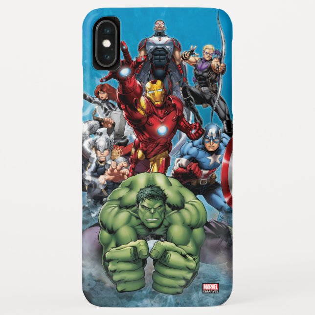 Avengers Classics | Hulk Leading Avengers Case-Mate iPhone Case (Back)
