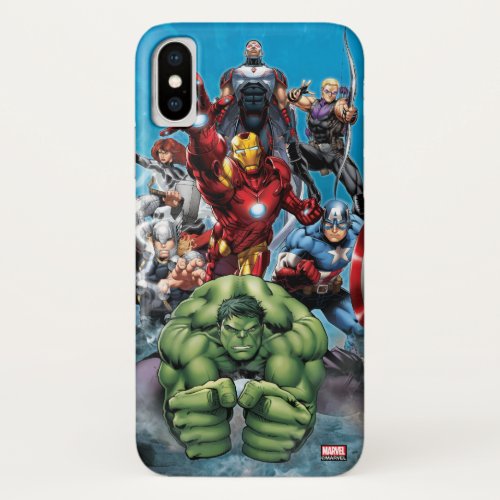Avengers Classics  Hulk Leading Avengers iPhone X Case