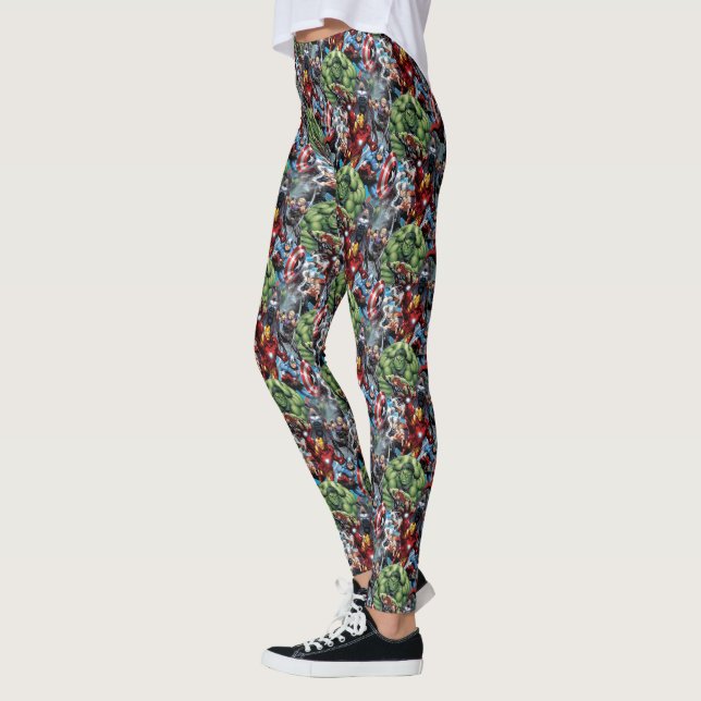 Avengers Classics | Hulk Leading Avengers Leggings (Left)