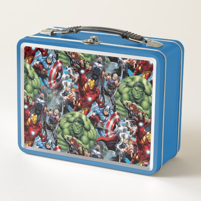 Avengers Classics | Hulk Leading Avengers Metal Lunch Box (Front)