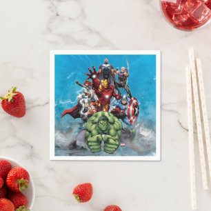 Avengers Classics Hulk Leading Avengers Napkins