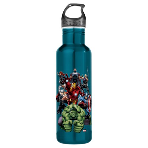 Avengers Classics  Hulk Leading Avengers Stainless Steel Water Bottle