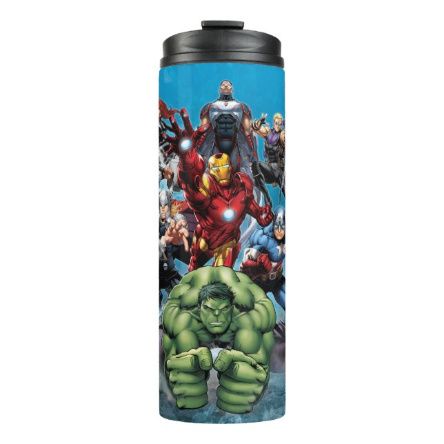 Avengers Classics | Hulk Leading Avengers Thermal Tumbler (Front)