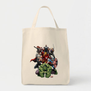 Avengers Classics Hulk Leading Avengers Tote Bag