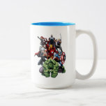 Avengers Classics | Hulk Leading Avengers Two-Tone Coffee Mug