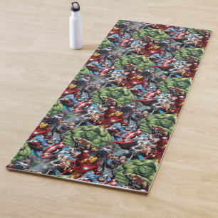 Avengers Classics Hulk Leading Avengers Yoga Mat
