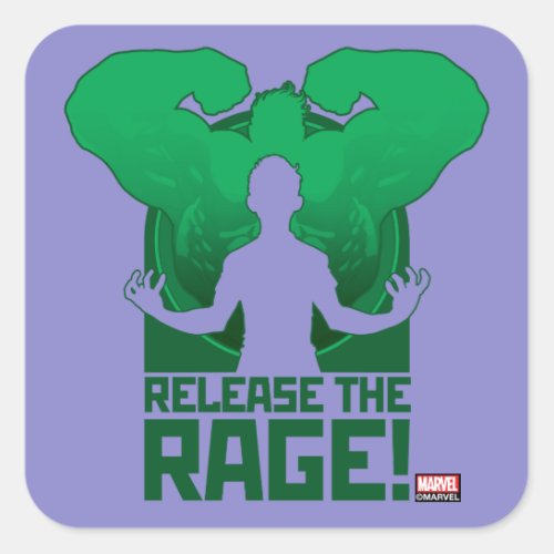 Avengers Classics  Hulk Release The Rage Square Sticker