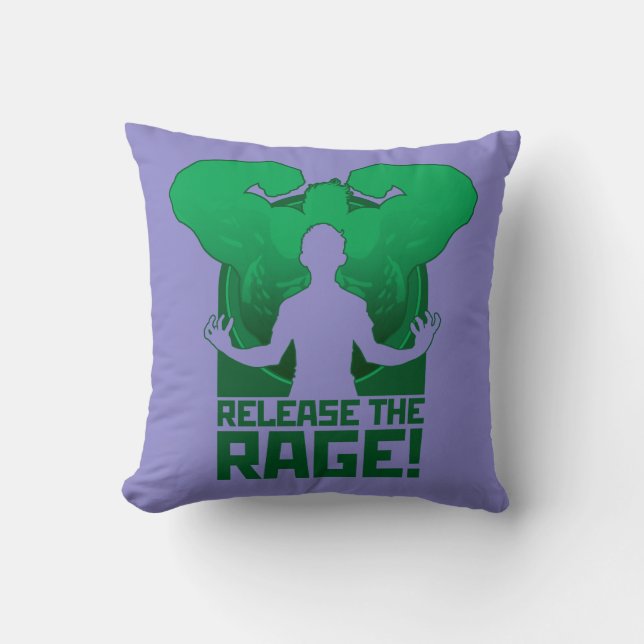 Avengers Classics | Hulk "Release The Rage" Throw Pillow (Front)