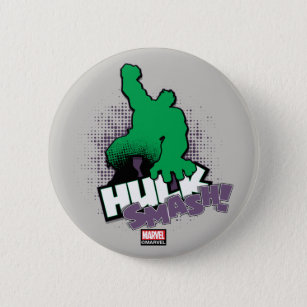 Avengers Classics   Hulk Smash Outline Graphic Button