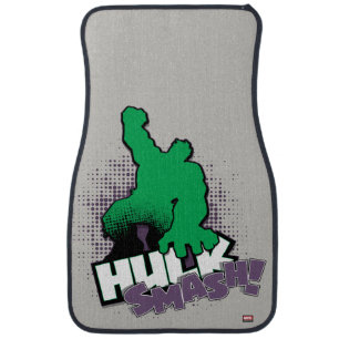 Avengers Classics Hulk Smash Outline Graphic Car Floor Mat