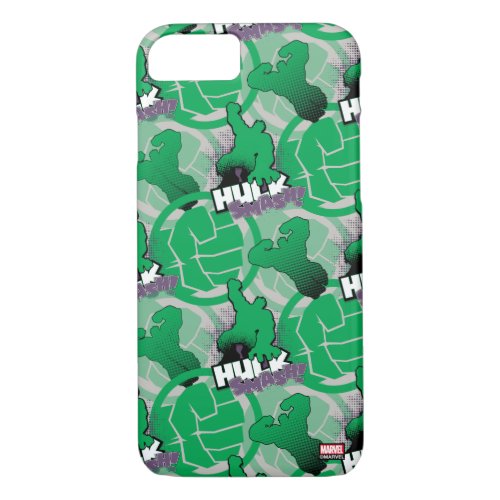 Avengers Classics  Hulk Smash Outline Graphic iPhone 87 Case