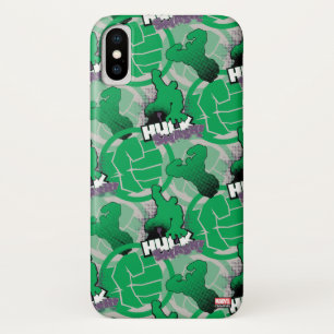 Avengers Classics Hulk Smash Outline Graphic iPhone X Case