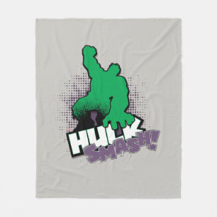 Avengers Classics Hulk Smash Outline Graphic Fleece Blanket