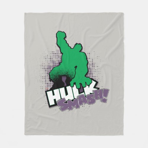 Avengers Classics  Hulk Smash Outline Graphic Fleece Blanket