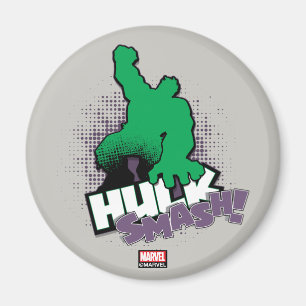 Avengers Classics Hulk Smash Outline Graphic Magnet