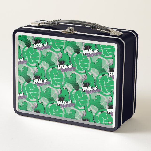 Avengers Classics | Hulk Smash Outline Graphic Metal Lunch Box (Front)