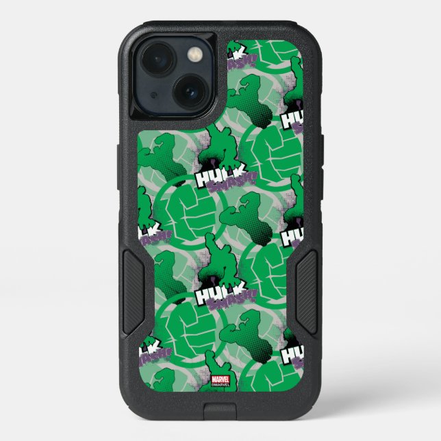 Avengers Classics | Hulk Smash Outline Graphic Otterbox iPhone Case (Back)