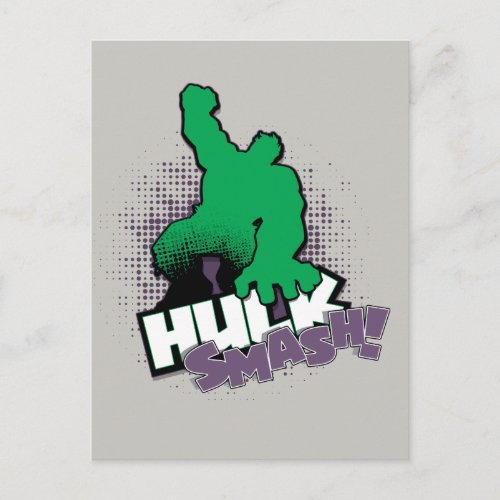 Avengers Classics  Hulk Smash Outline Graphic Postcard