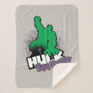 Avengers Classics   Hulk Smash Outline Graphic Sherpa Blanket