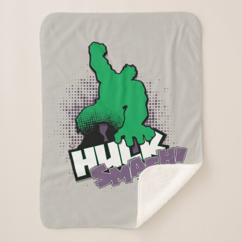 Avengers Classics  Hulk Smash Outline Graphic Sherpa Blanket