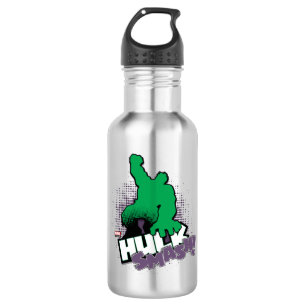 Avengers Classics Hulk Smash Outline Graphic Stainless Steel Water Bottle