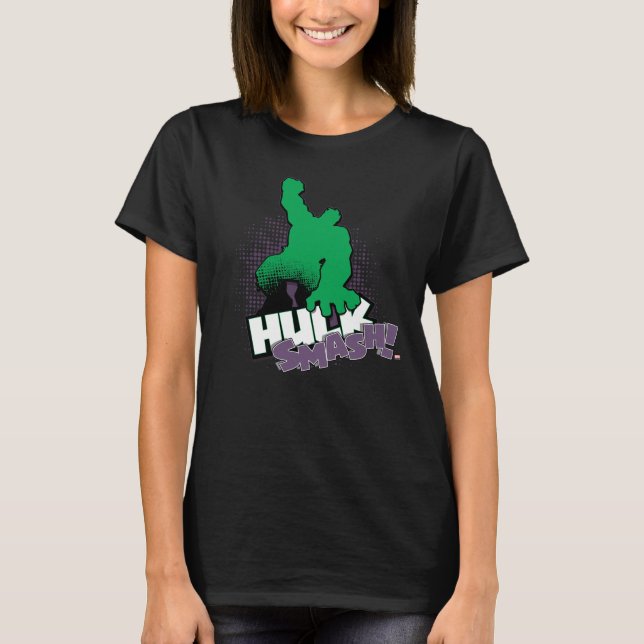 Avengers Classics | Hulk Smash Outline Graphic T-Shirt (Front)