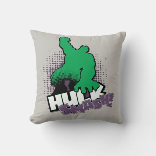 Avengers Classics  Hulk Smash Outline Graphic Throw Pillow