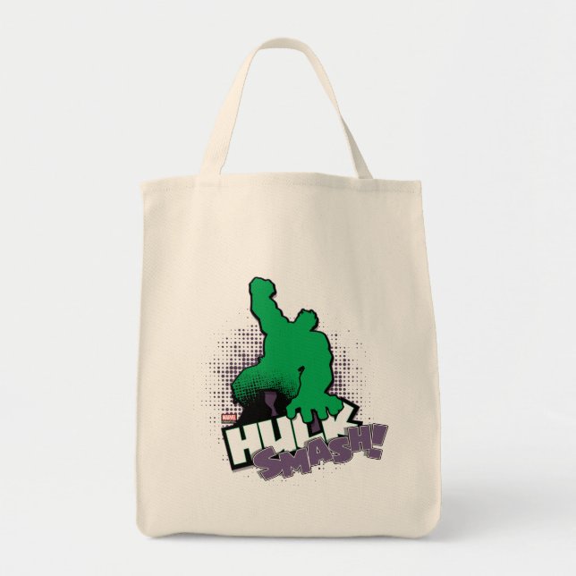 Avengers Classics | Hulk Smash Outline Graphic Tote Bag (Front)