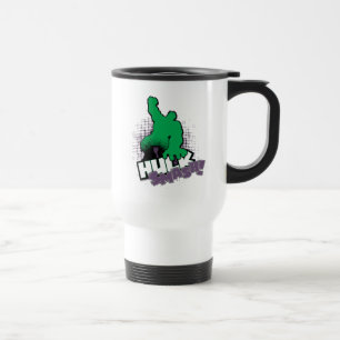Avengers Classics   Hulk Smash Outline Graphic Travel Mug
