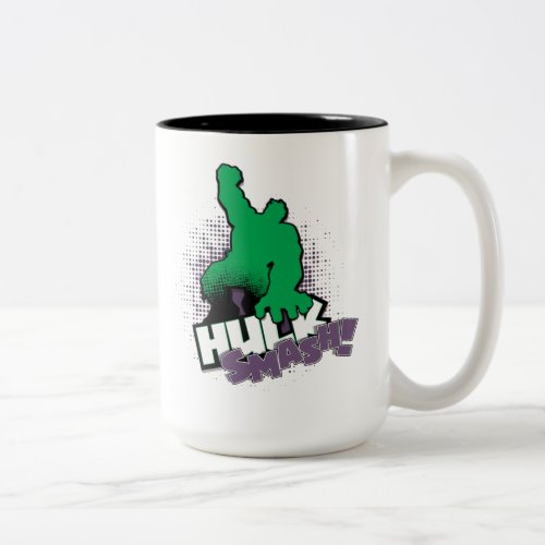 Avengers Classics  Hulk Smash Outline Graphic Two_Tone Coffee Mug