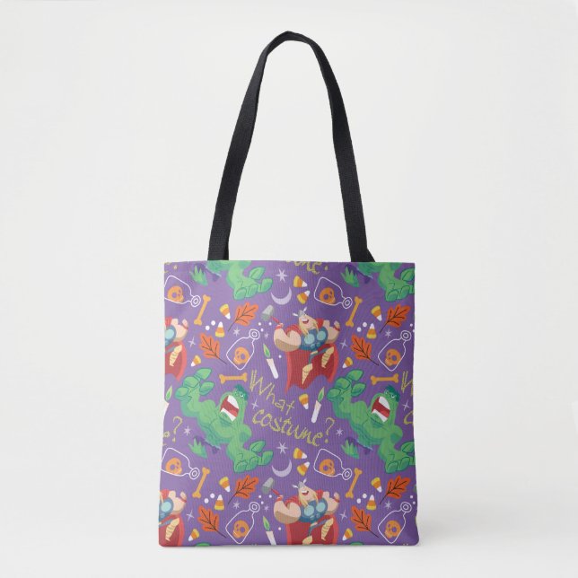 Avengers Classics | Hulk & Thor Halloween Pattern Tote Bag (Front)
