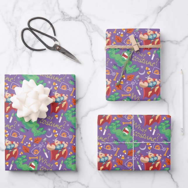 Avengers Classics | Hulk & Thor Halloween Pattern Wrapping Paper Sheets (Front)