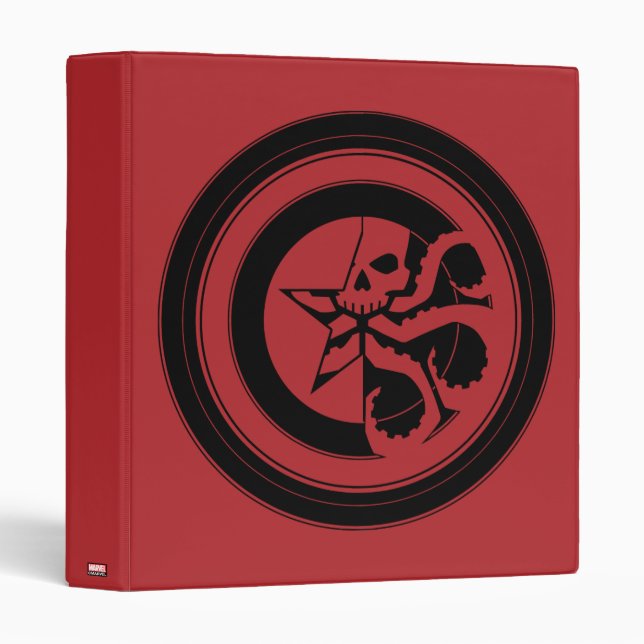 Avengers Classics | Hydra Captain America Shield 3 Ring Binder (Front/Spine)