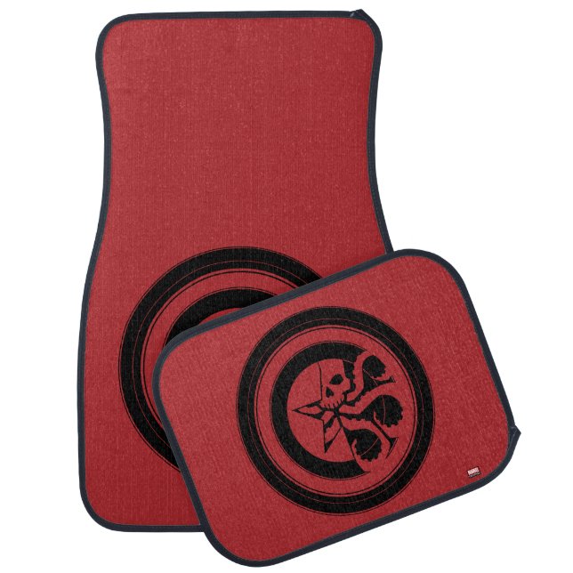 Avengers Classics | Hydra Captain America Shield Car Floor Mat (Set)